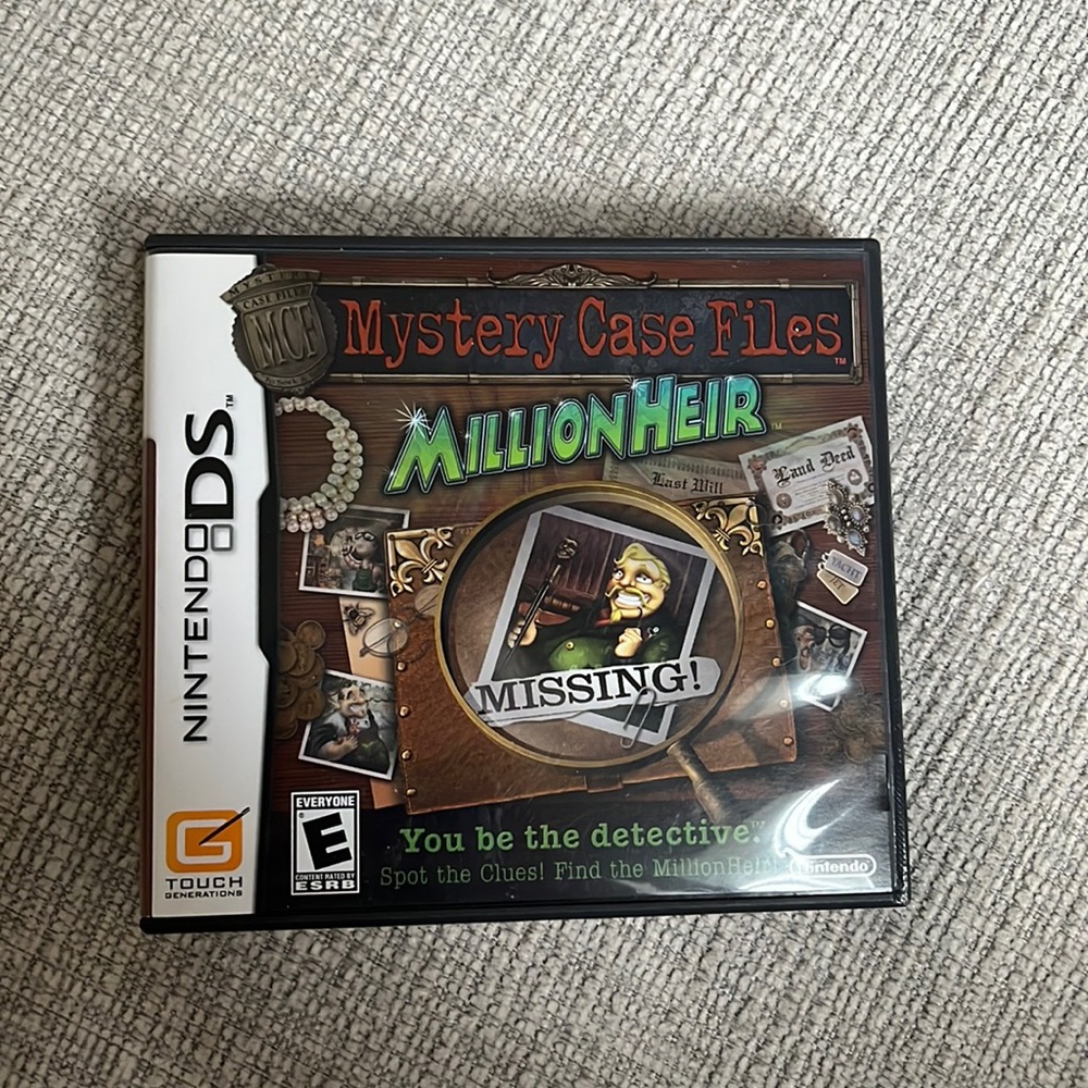 NintendoDS Mystery Case Files Millionheir Game
